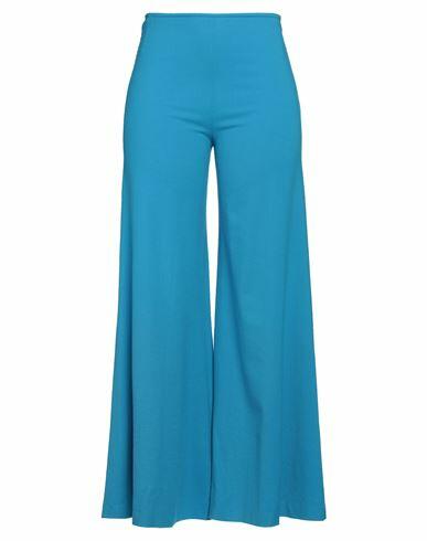 Alysi Woman Pants Azure Virgin Wool, Elastane Cover