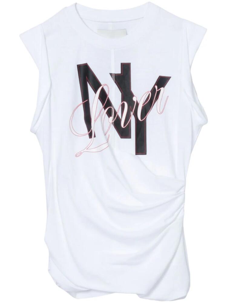 3.1 Phillip Lim NY Lover jersey tank top - White Cover