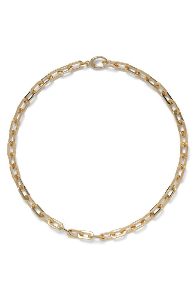 Lady Grey Octagon Chain Necklace in Gold Cover