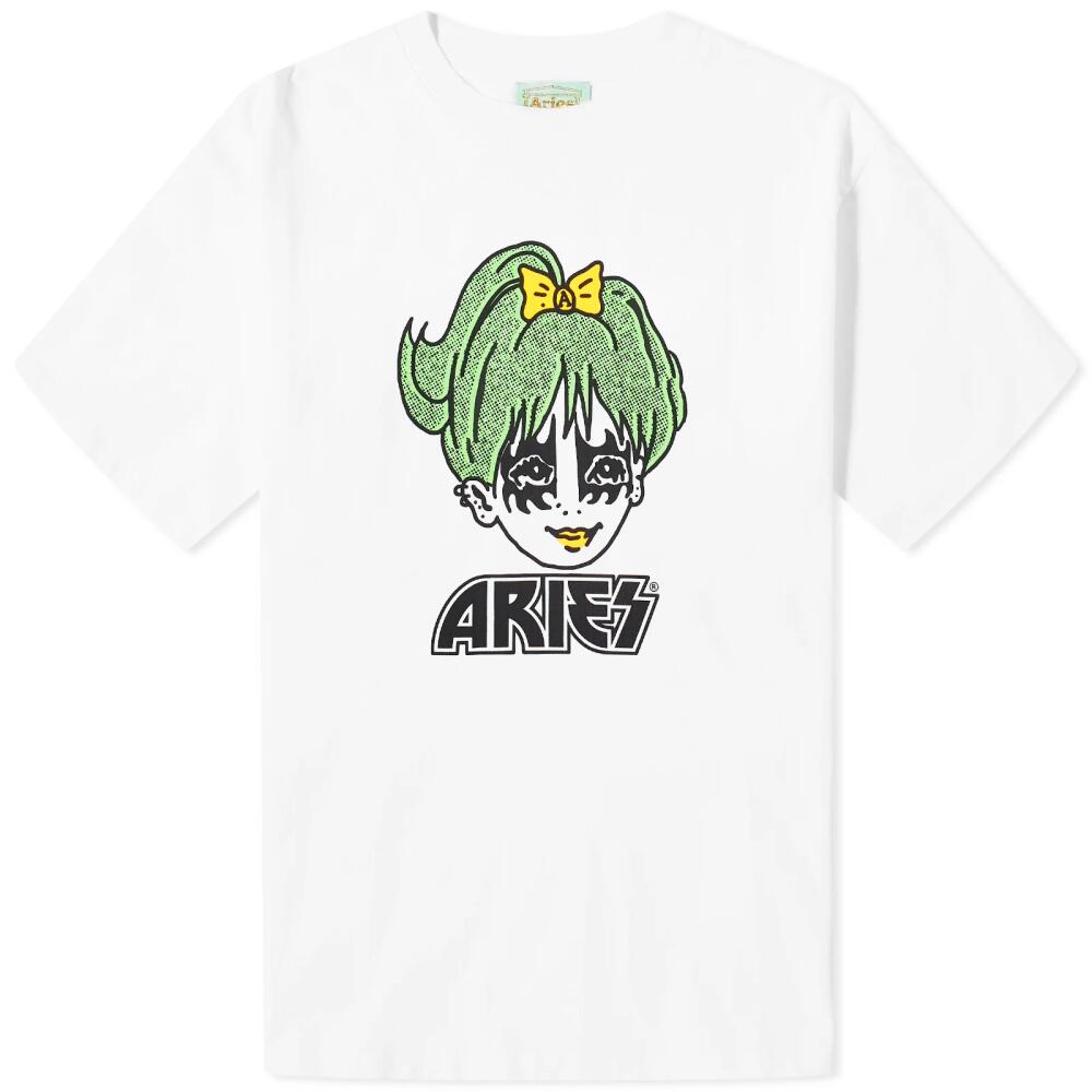 Aries Men's Kiss T-Shirt in White Cover