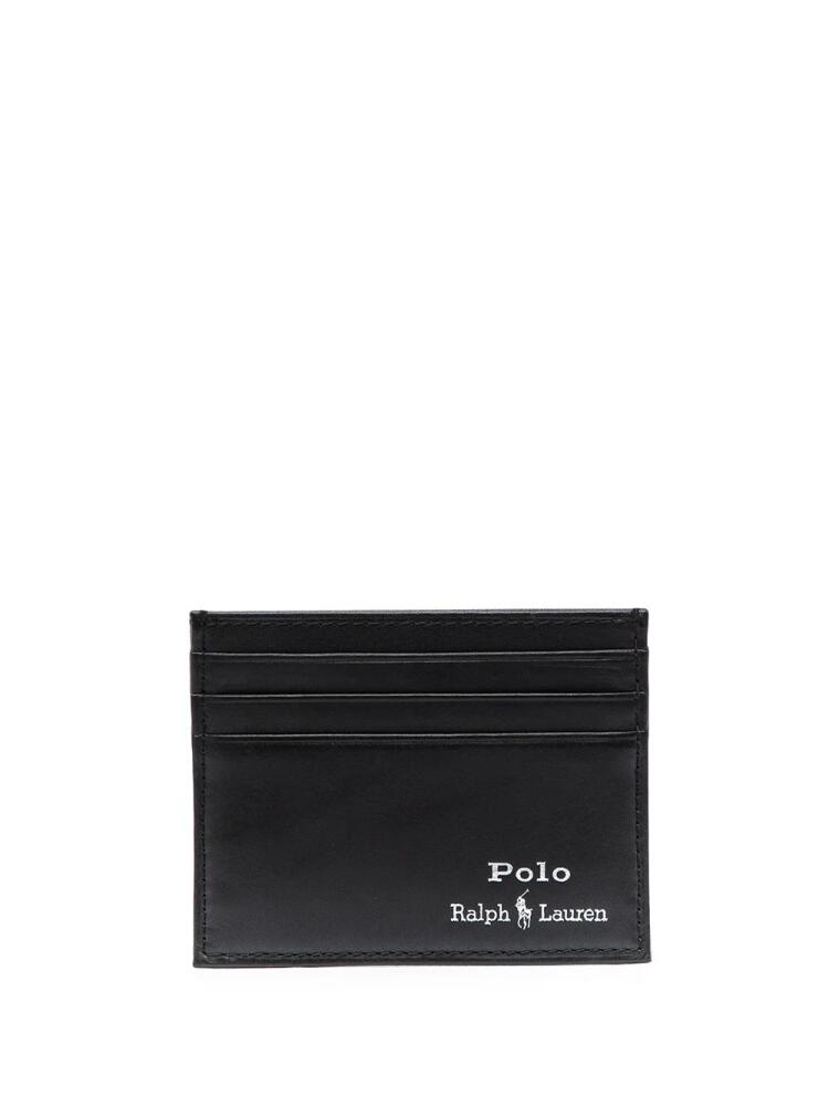 Polo Ralph Lauren Suffolk leather cardholder - Black Cover