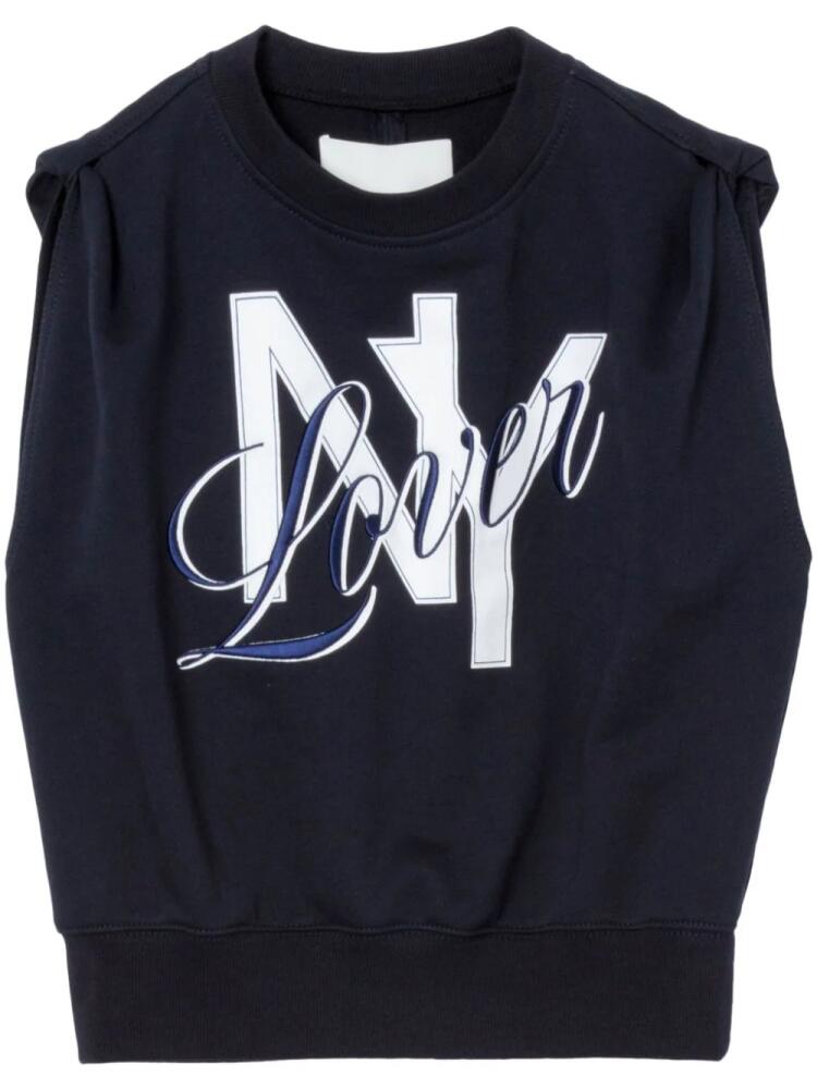 3.1 Phillip Lim NY Lover jersey tank top - Blue Cover