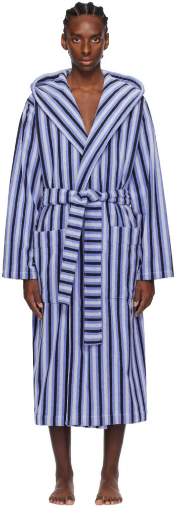 Tekla Blue Hooded Bathrobe Cover