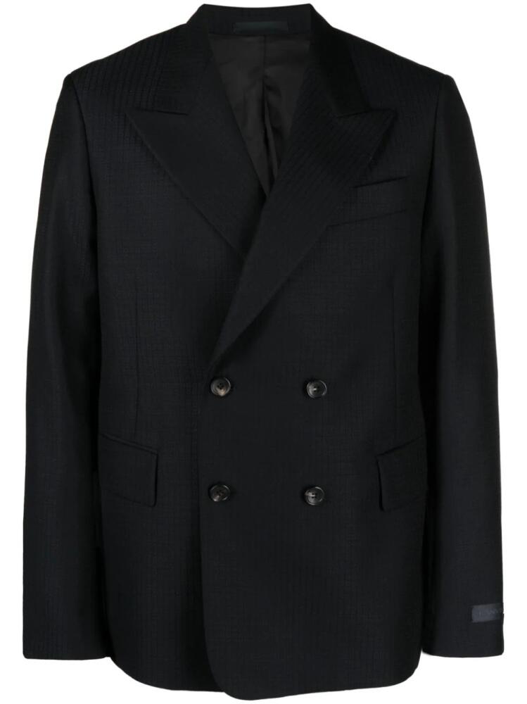 Lanvin checked double-breasted blazer - Blue Cover