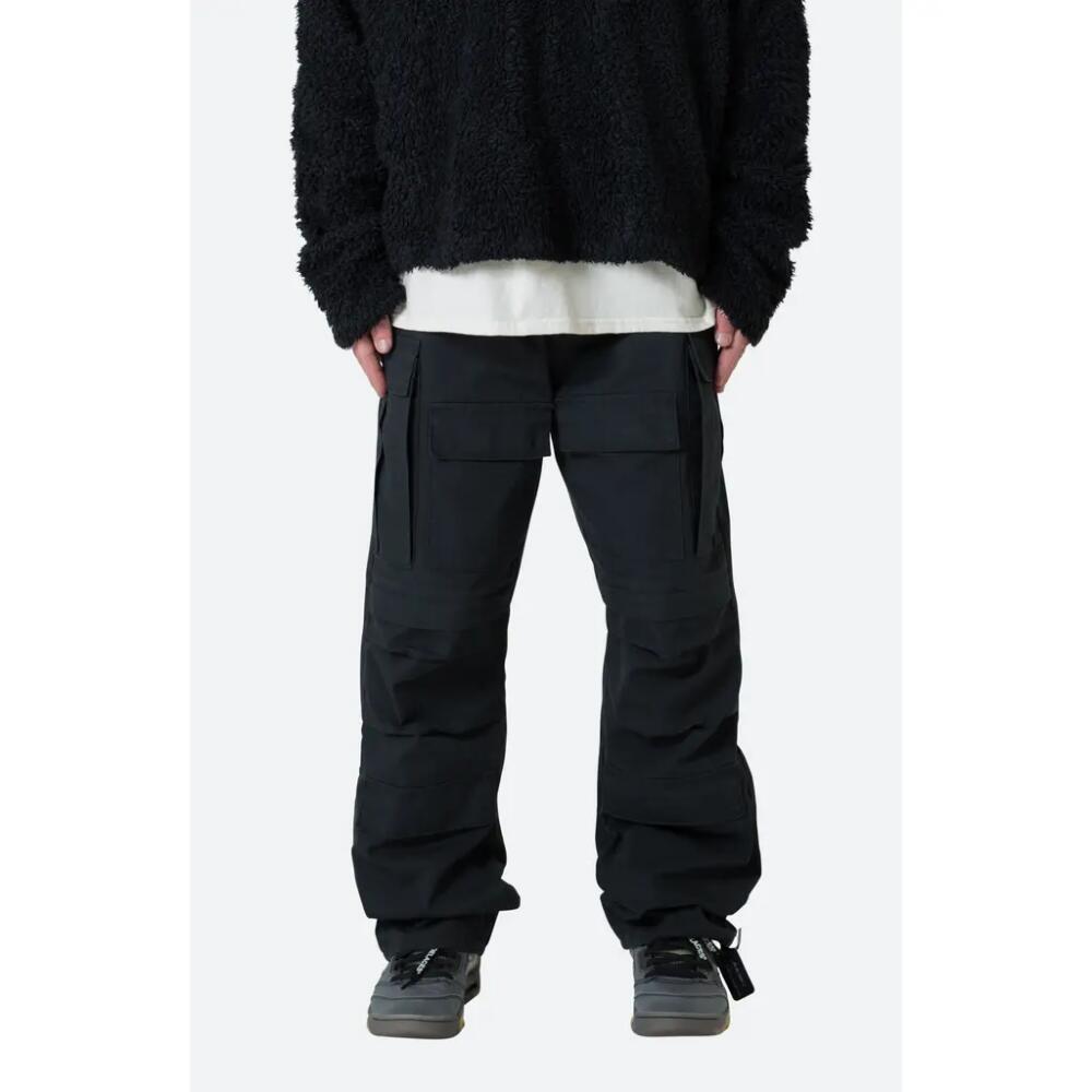 mnml Ultra Baggy Cotton Cargo Pants in Black Cover