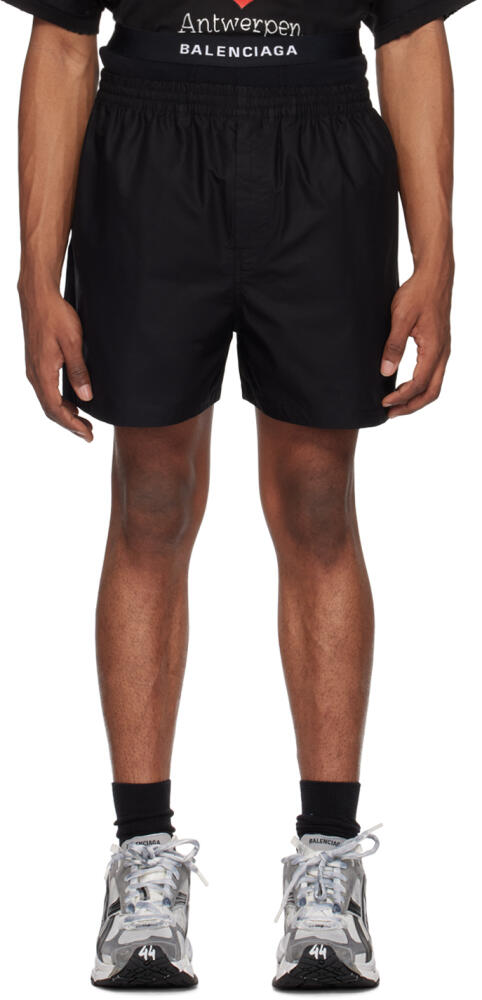 Balenciaga Black Hybrid Boxer Shorts Cover