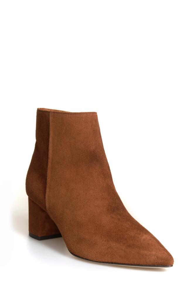 L'AGENCE Jeanne Block Heel Bootie in Buckskin Cover