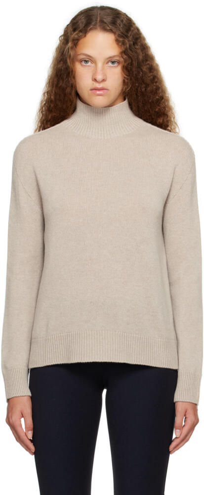 S Max Mara Taupe Tahiti Turtleneck Cover