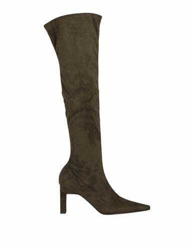 Luca Valentini Woman Boot Military green Soft Leather Cover