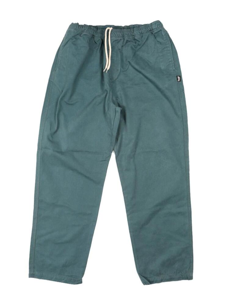 Stüssy drawstring cotton track pants - Blue Cover