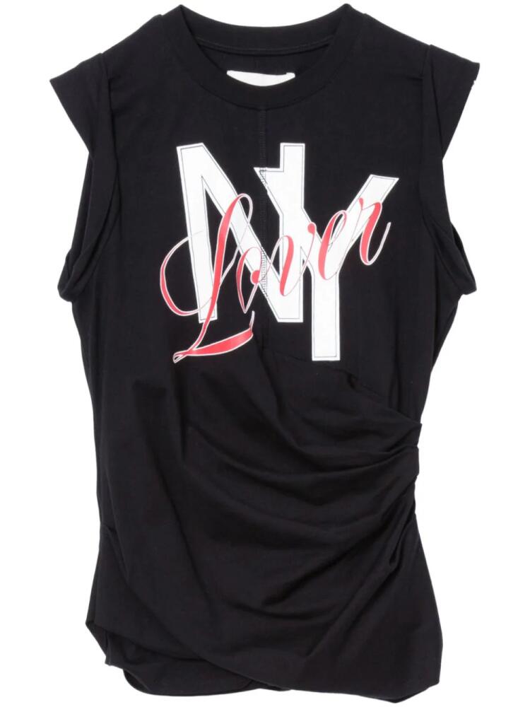 3.1 Phillip Lim NY Lover-print tank top - Black Cover