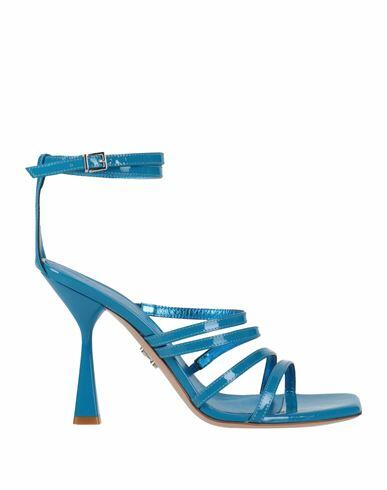 Sergio Levantesi Woman Sandals Azure Soft Leather Cover