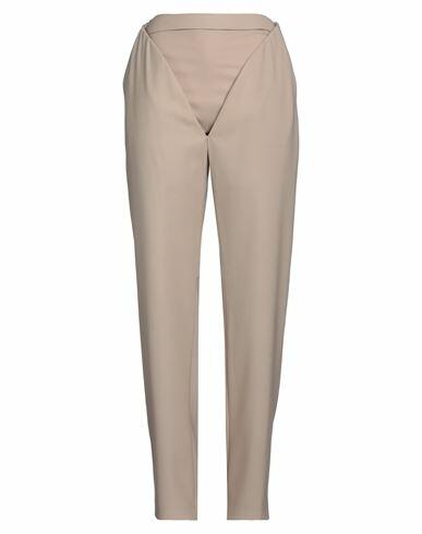 Y/project Woman Pants Beige Triacetate, Polyester, Rayon, Nylon, Elastane Cover