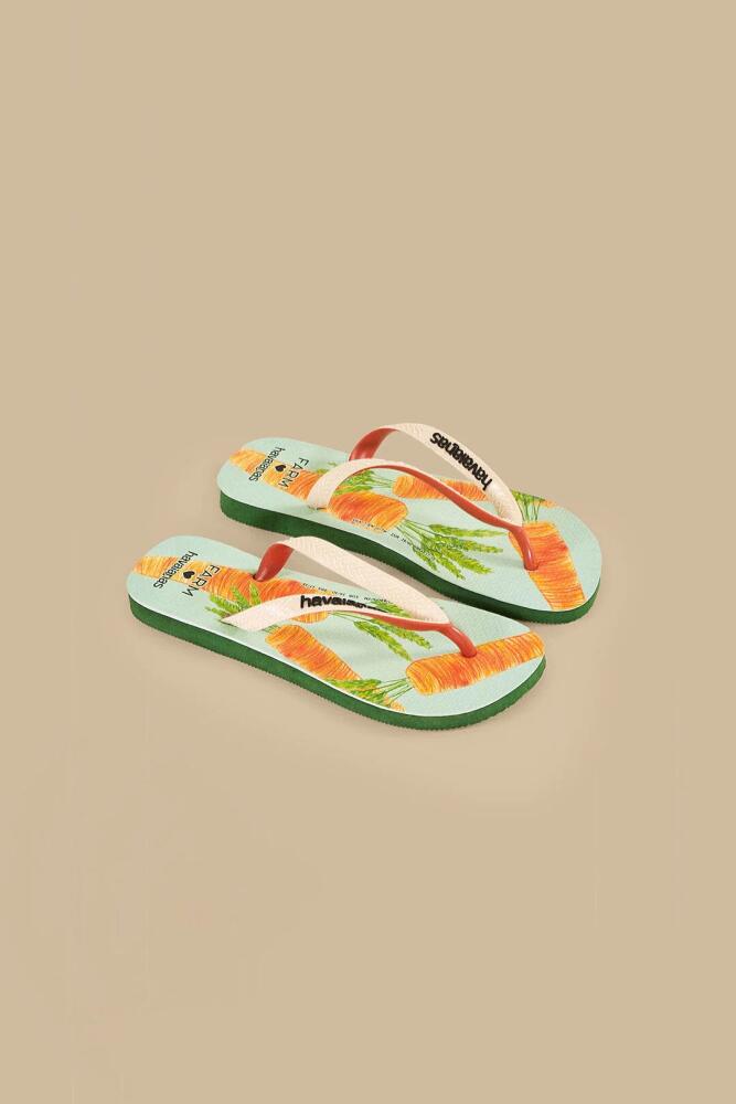 FARM Rio Blue Carrots Havaianas Sandals Cover