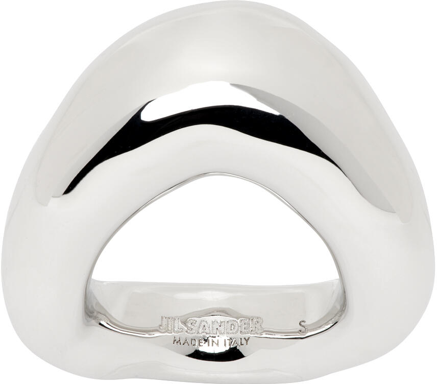 Jil Sander Silver Band Ring Cover