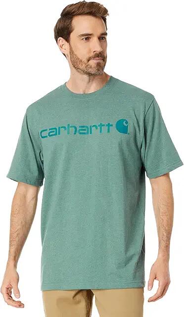 Carhartt Signature Logo S/S T-Shirt (Sea Pine Heather) Men's T Shirt Cover