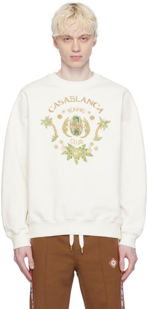 Casablanca Off-White Joyaux D'Afrique 'Tennis Club' Sweatshirt Cover