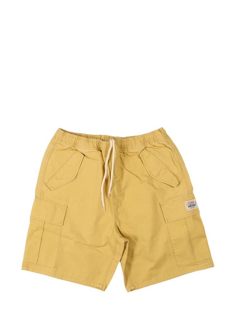 Stüssy logo-patch cargo shorts - Yellow Cover