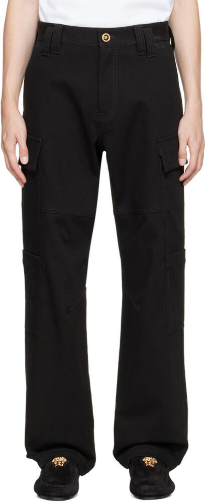 Versace Black Medusa Cargo Pants Cover