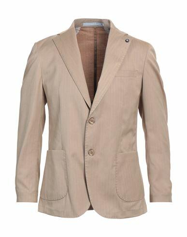 Herman & Sons Man Blazer Beige Polyester, Viscose, Elastane Cover