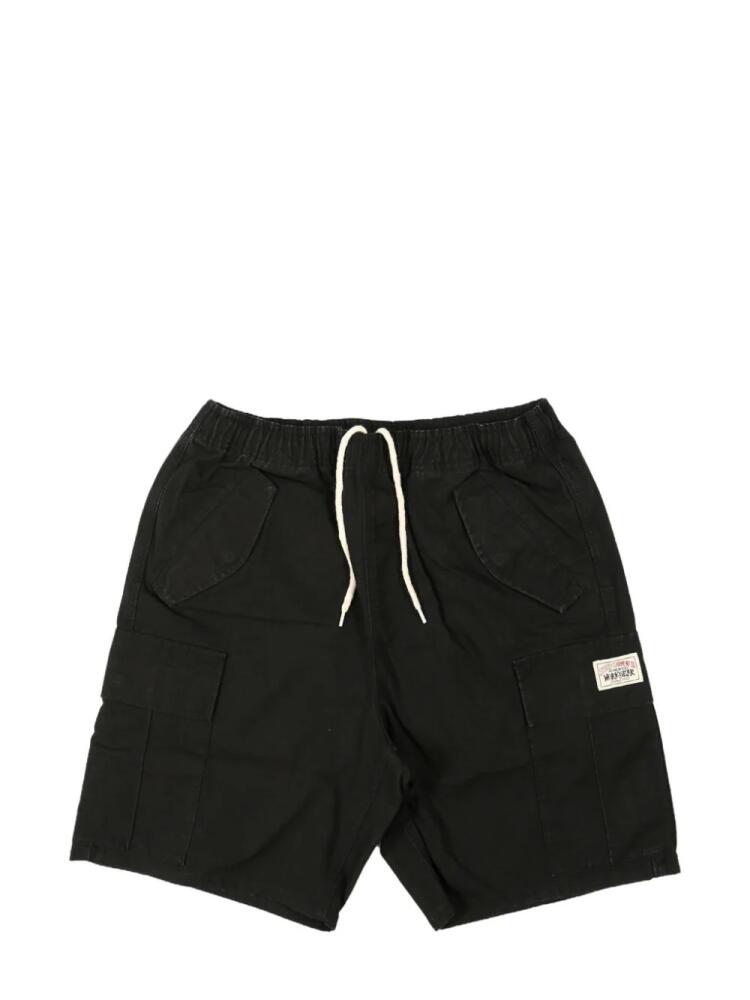 Stüssy logo-patch cargo shorts - Black Cover