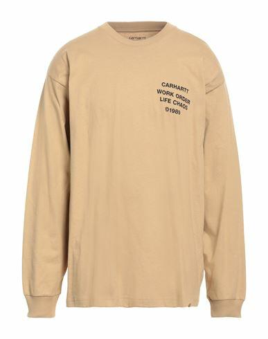 Carhartt Man T-shirt Sand Cotton Cover