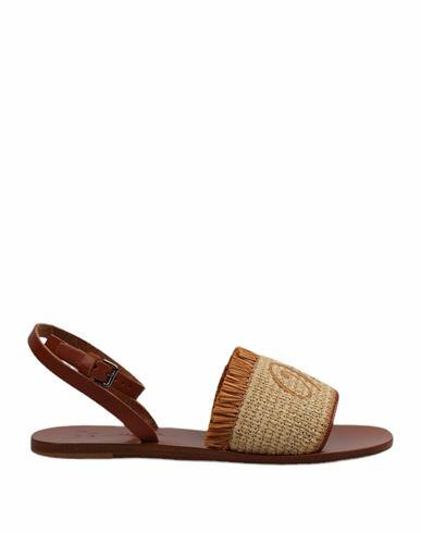 Max Mara Max Mara Acacia Sandals Woman Sandals Brown Viscose Cover