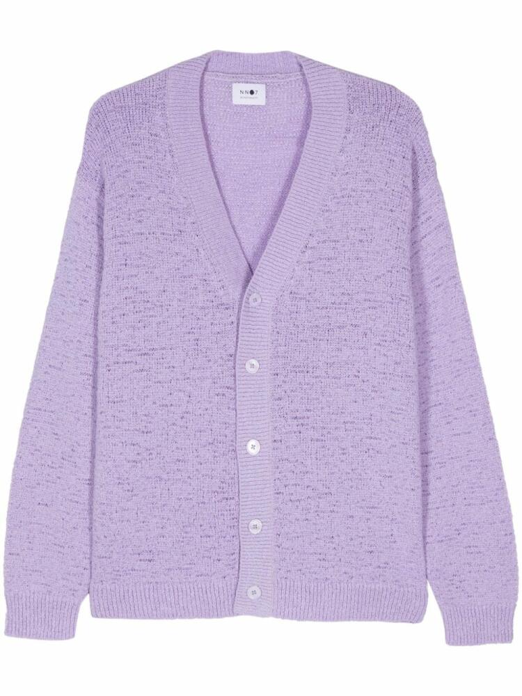 NN07 Billy V-neck cardigan - Purple Cover