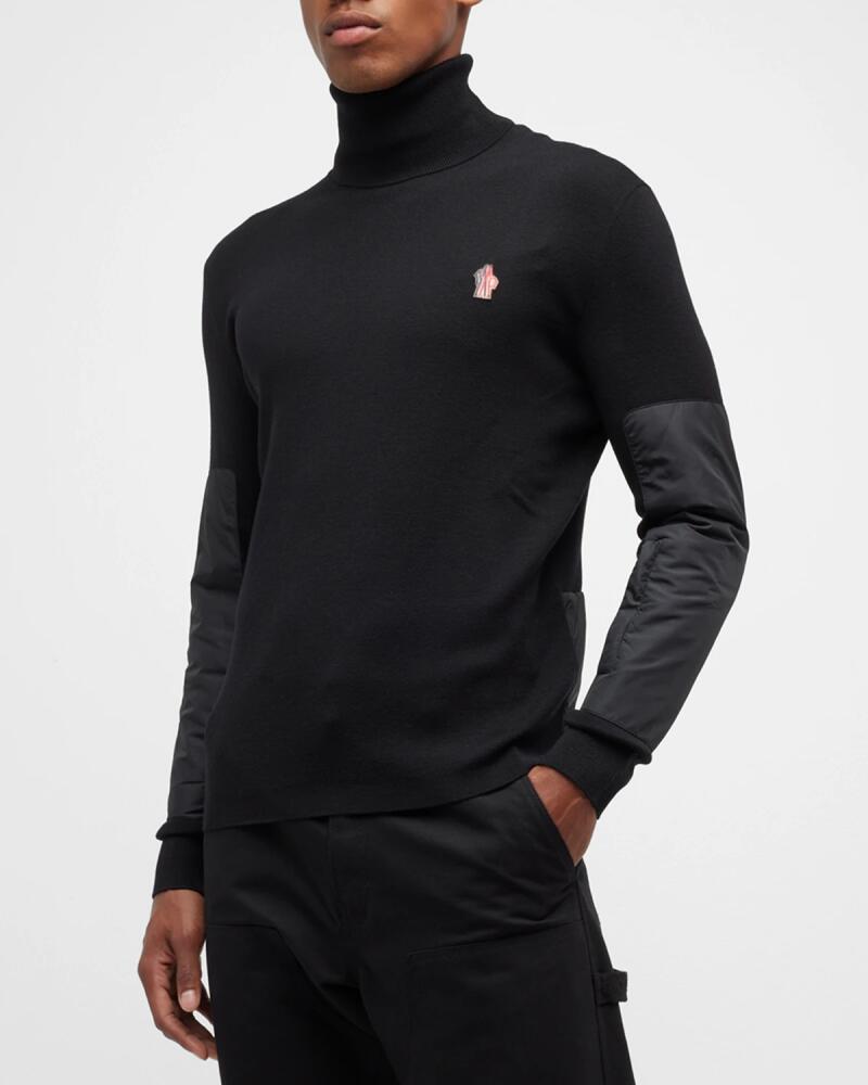 Moncler Grenoble Men's Turtleneck Sweater with Patches Cover