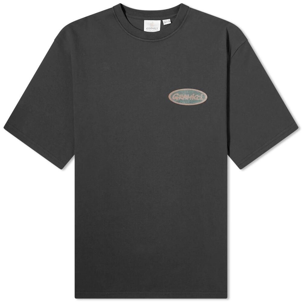 Gramicci Men's Oval T-Shirt in Vintage Black Cover