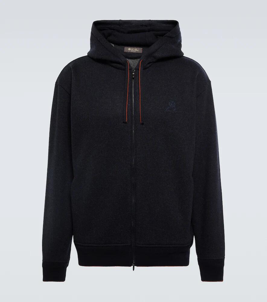 Loro Piana Zipped cashmere-blend hoodie Cover