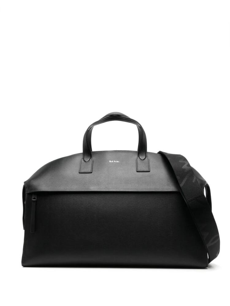 Paul Smith logo-stamp leather duffle bag - Black Cover