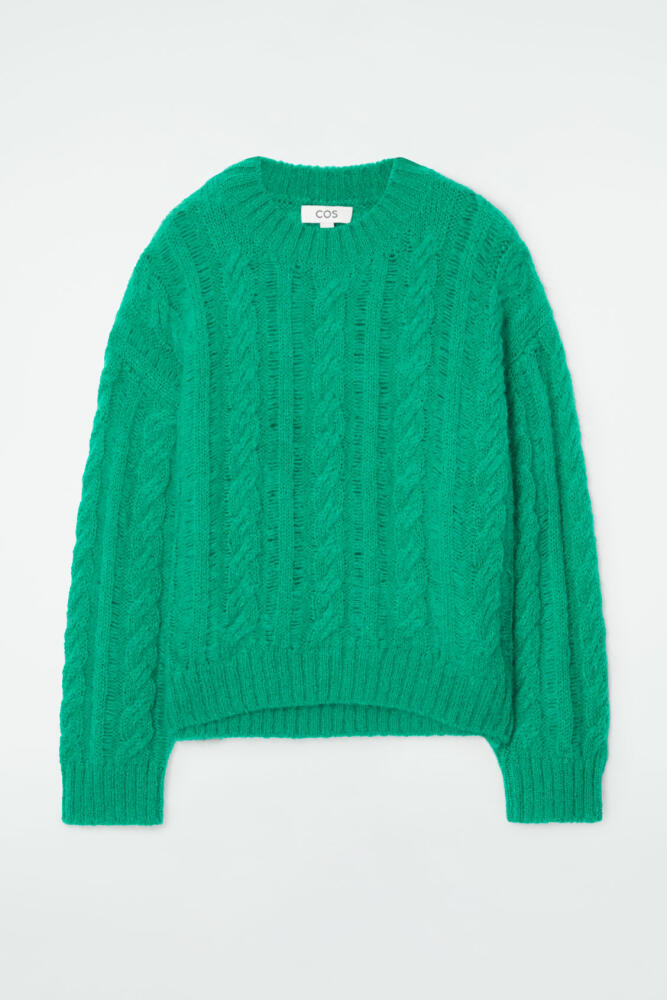 COS CABLE-KNIT MOHAIR SWEATER Cover