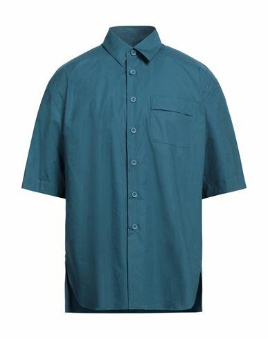 Lardini Man Shirt Pastel blue Cotton, Elastane Cover