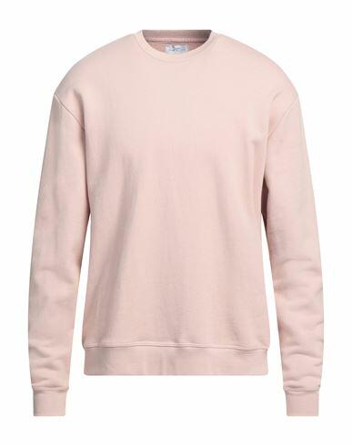 John Elliott Man Sweatshirt Light pink Cotton, Polyurethane Cover