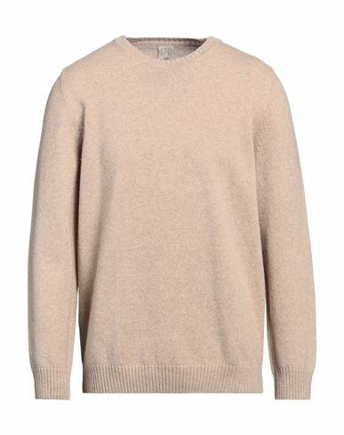 H953 Man Sweater Beige Merino Wool Cover