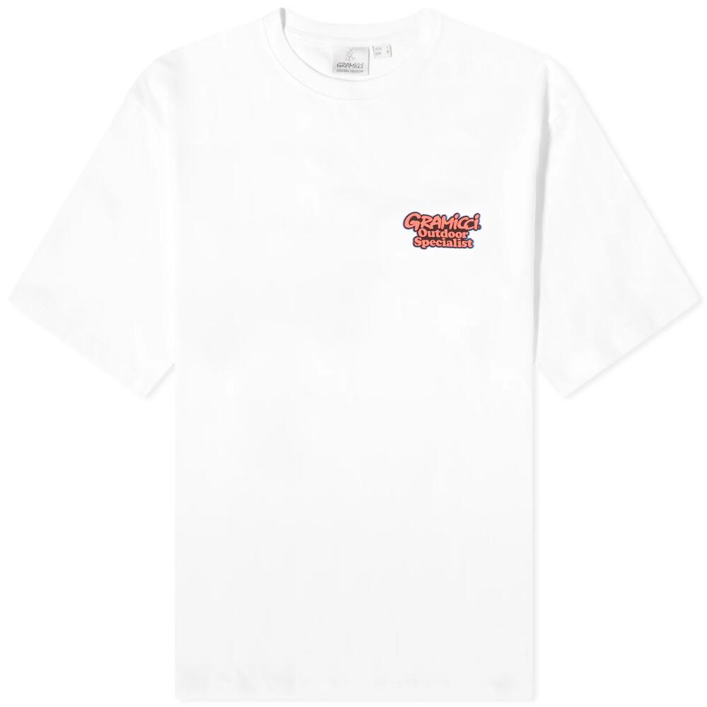 Gramicci Men's Outdoor Specialist T-Shirt in White Cover