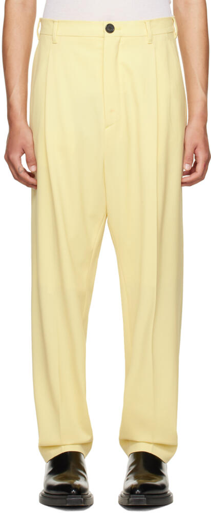 LU'U DAN Yellow Tailored Trousers Cover