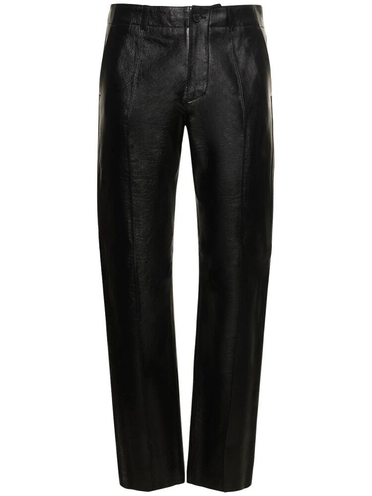 VERSACE Leather Pants Cover