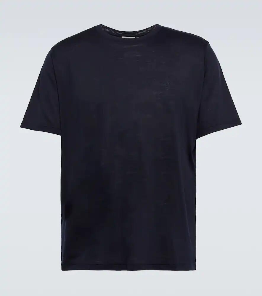 Saint Laurent Wool and silk jersey T-shirt Cover