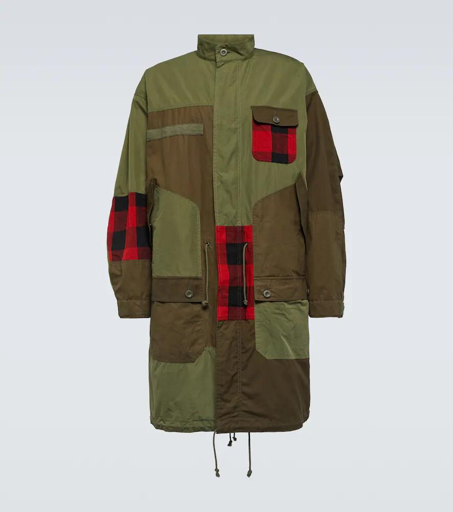 Comme des Garçons Homme Paneled cotton-blend parka Cover