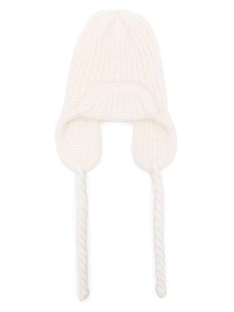 Forte Forte trapper beanie - White Cover