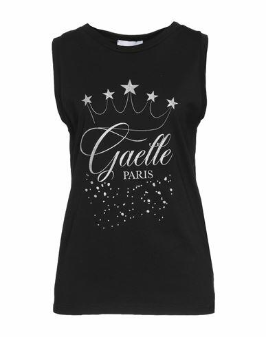 Gaëlle Paris Woman T-shirt Black Cotton Cover