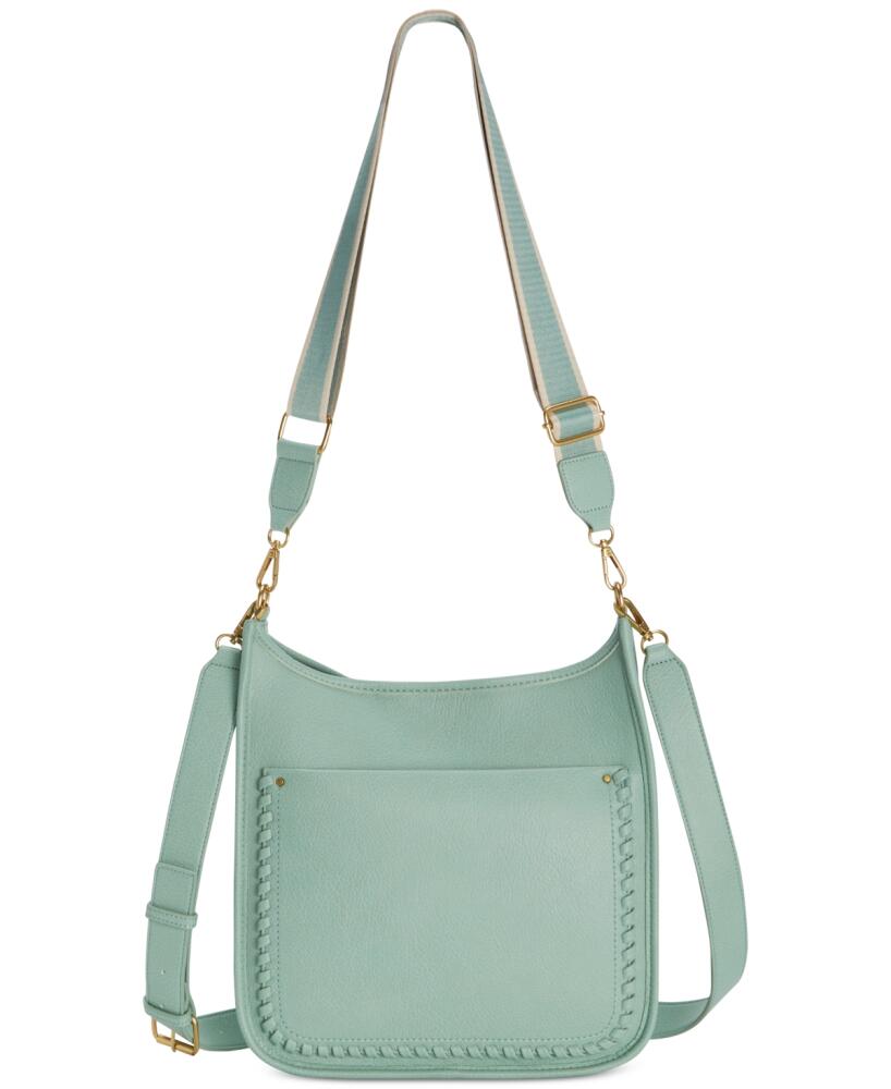 Style & Co Whipstitch Medium Crossbody, Created for Macy's - Mint Sage Cover