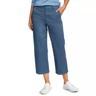 Eddie Bauer Women's Legend Wash High-Rise Wide-Leg Crop Pants Cover