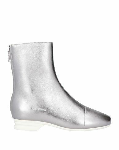 Raf Simons Woman Ankle boots Silver Leather Cover