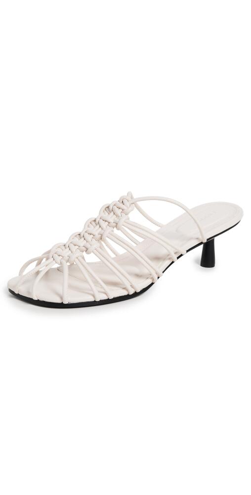 SIMKHAI Braided Mid Heels Alabaster Cover