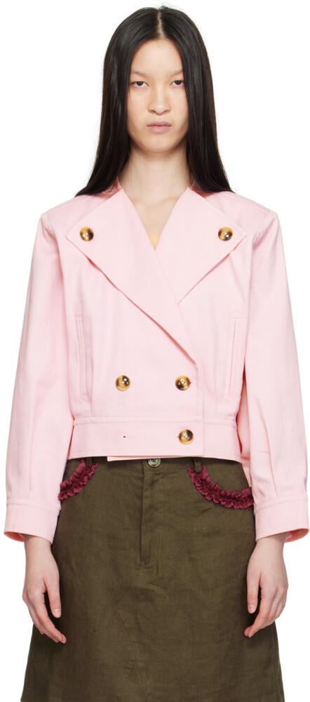 Caro Editions Pink Yoko Bomber Jacket Cover