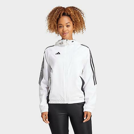 Adidas Women's Tiro 24 Windbreaker Jacket in White/White Cover