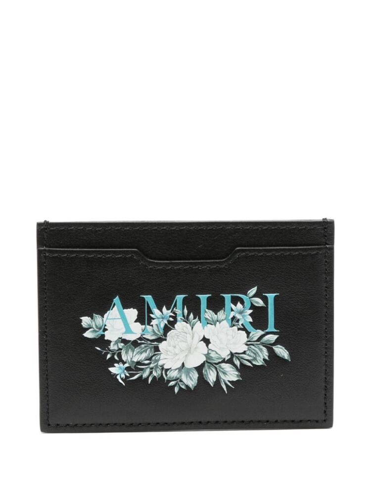 AMIRI floral card holder - Black Cover